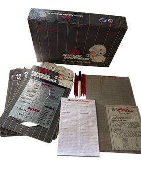 NFL Armchair Quarterback Board Game 1986 Complete Set Football Strategy Game
